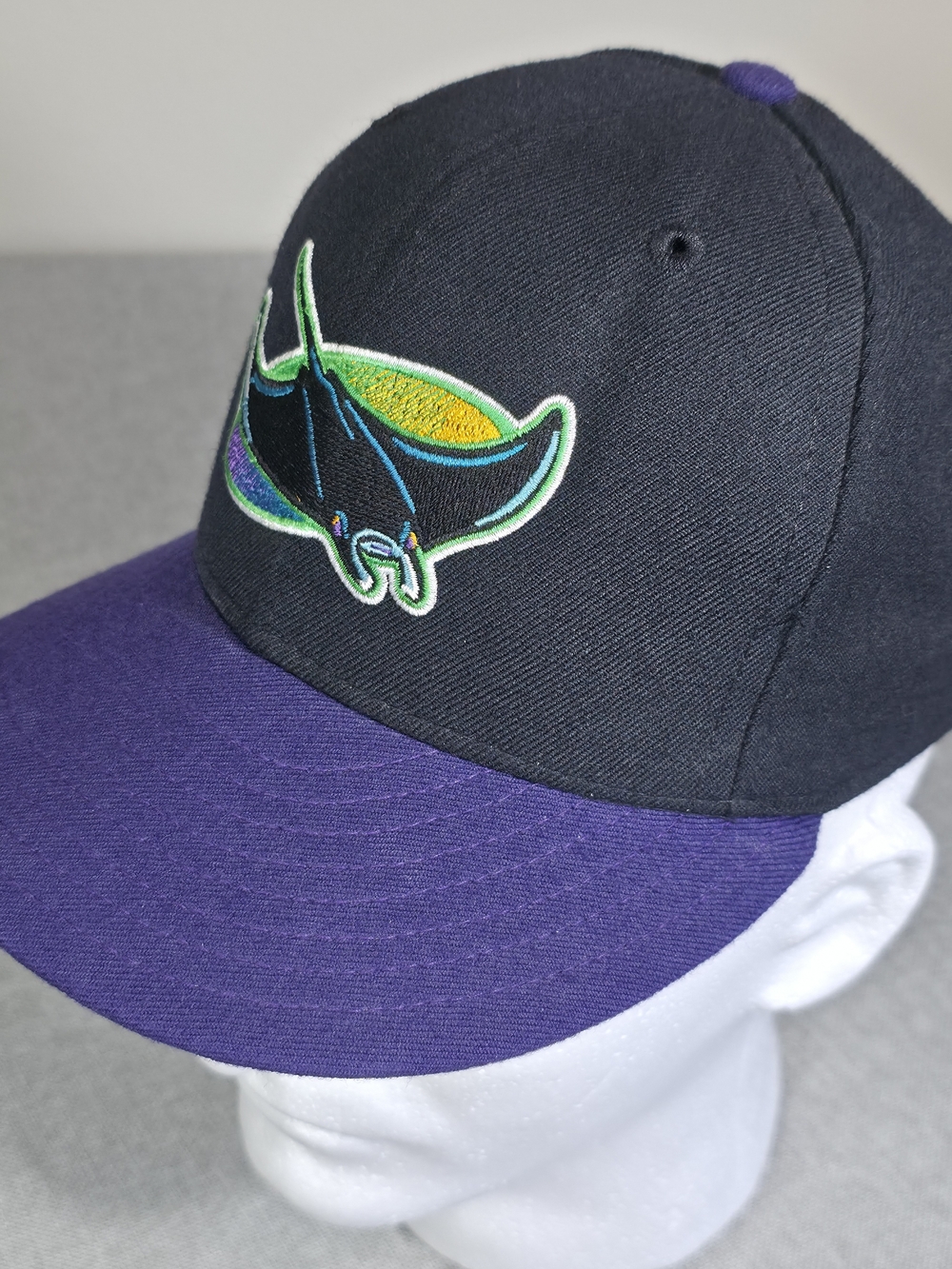 Vintage Tampa Bay Devil Rays New Era 59FIFTY Fitted Hat 6 3/4 - Picture 3 of 8